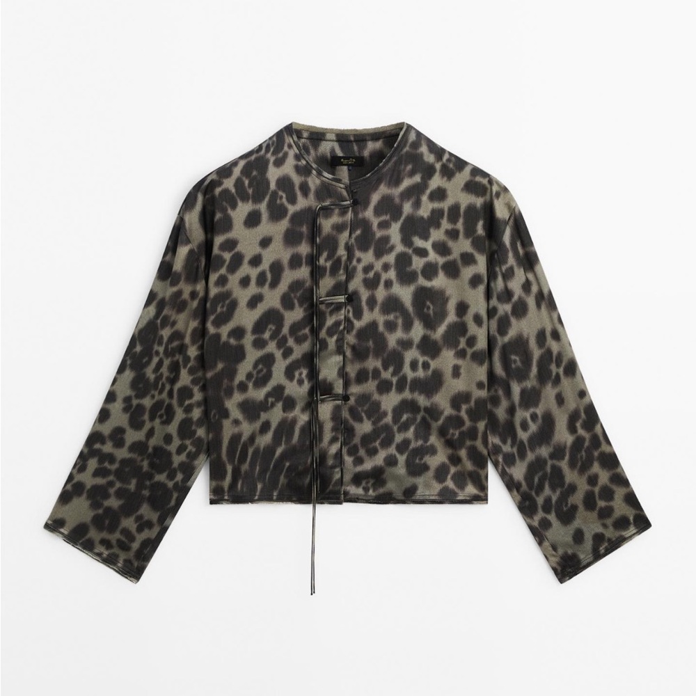 Massimo Dutti Leopard Print Blouse